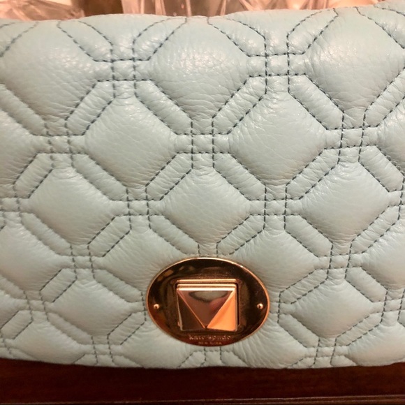 Kate Spade Shoulder Bag Quilted with Chain Shoulder Strap & Envelope Style. - Picture 7 of 13